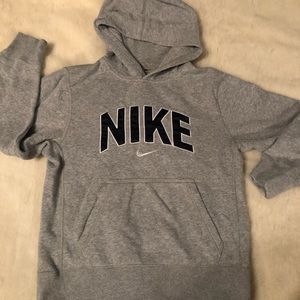 NIKE boys size M sweatshirt hoodie gray